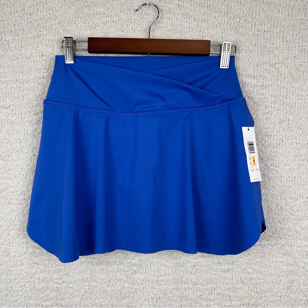 Calvin Klein Performance Skort Womens S Blue Crossover‎ Waist Tennis Pickleball